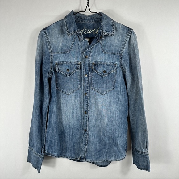 Madewell Denim Button-Up Shirt | Size XSmall - Picture 2 of 10